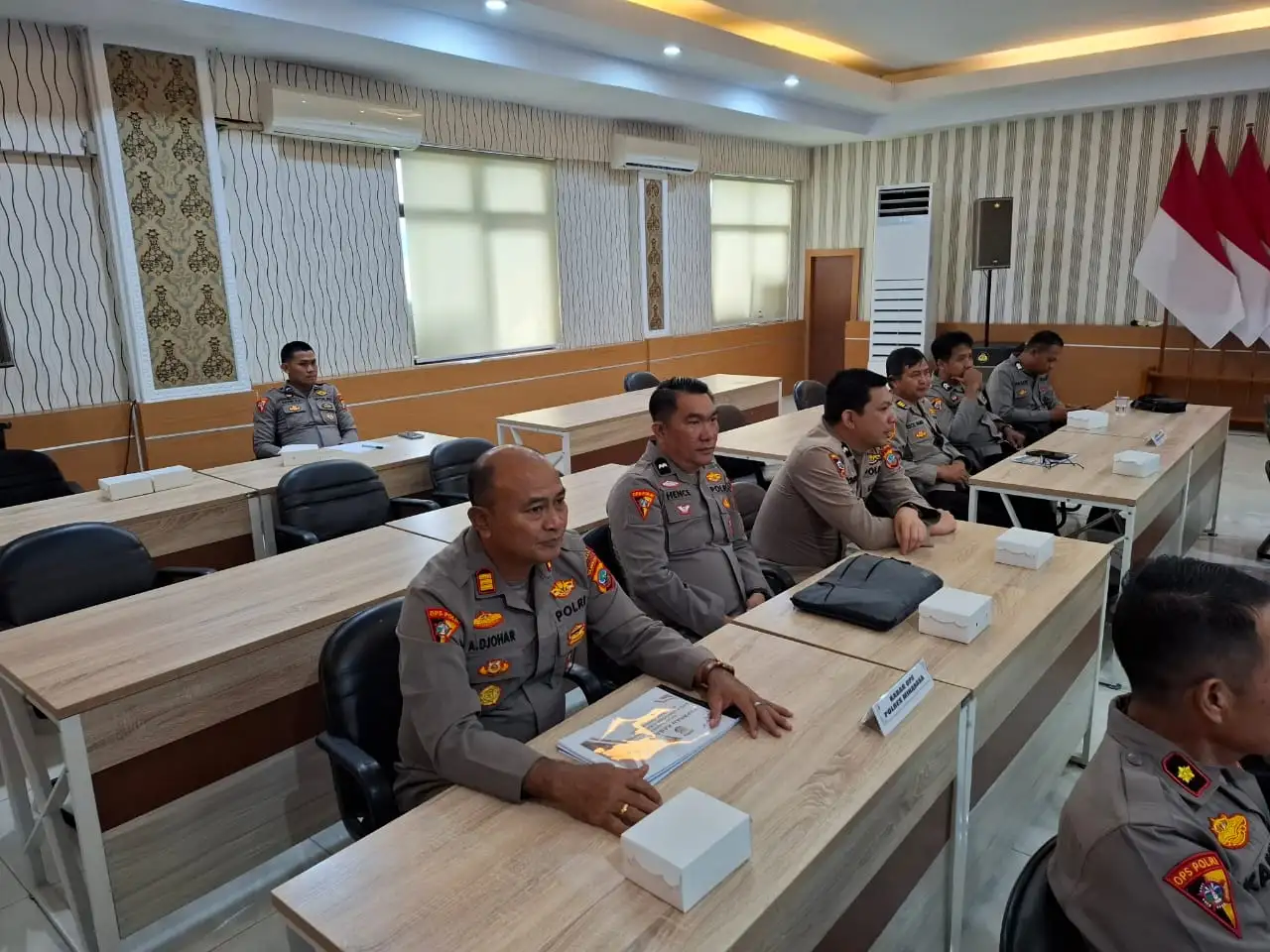 Perkuat Kesiapsiagaan, Polres Minahasa Ikuti Anev Kamtibmas Bulanan Bersama Polda Sulut
